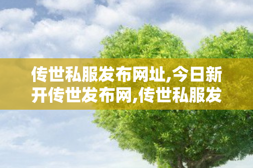 传世私服发布网址,今日新开传世发布网,传世私服发布网刚开一秒,今日新开传世发布网