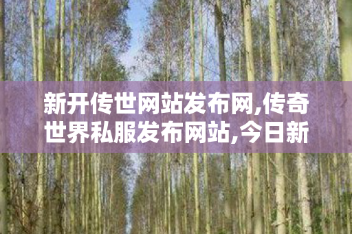新开传世网站发布网,传奇世界私服发布网站,今日新开传奇世界网站,传奇世界私服发布网站