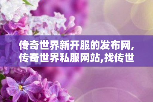 传奇世界新开服的发布网,传奇世界私服网站,找传世私服,传奇世界私服网站