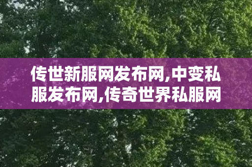 传世新服网发布网,中变私服发布网,传奇世界私服网站,中变私服发布网