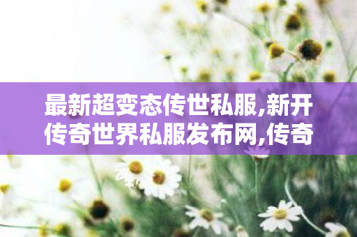 最新超变态传世私服,新开传奇世界私服发布网,传奇私服,新开传奇世界私服发布网