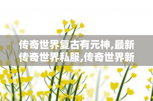 传奇世界复古有元神,最新传奇世界私服,传奇世界新开私服,最新传奇世界私服