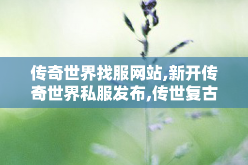 传奇世界找服网站,新开传奇世界私服发布,传世复古纯金币版,新开传奇世界私服发布