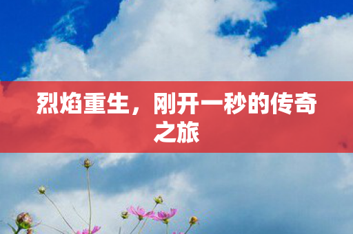 烈焰重生，刚开一秒的传奇之旅