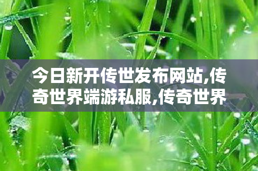 今日新开传世发布网站,传奇世界端游私服,传奇世界sf发布网站,传奇世界端游私服