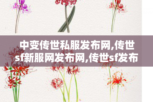 中变传世私服发布网,传世sf新服网发布网,传世sf发布网站,传世sf新服网发布网