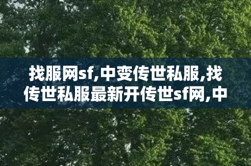 找服网sf,中变传世私服,找传世私服最新开传世sf网,中变传世私服