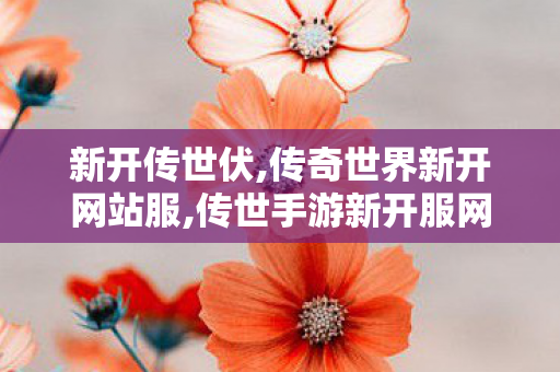 新开传世伏,传奇世界新开网站服,传世手游新开服网站,传奇世界新开网站服