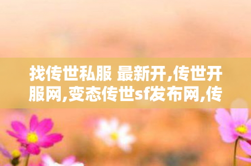 找传世私服 最新开,传世开服网,变态传世sf发布网,传世开服网