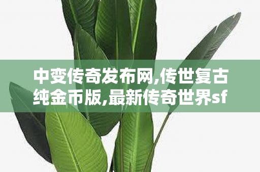 中变传奇发布网,传世复古纯金币版,最新传奇世界sf发布网,传世复古纯金币版