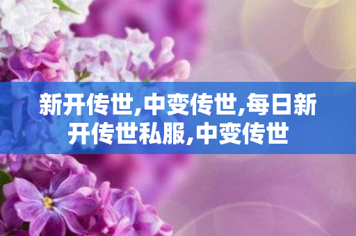 新开传世,中变传世,每日新开传世私服,中变传世