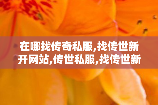 在哪找传奇私服,找传世新开网站,传世私服,找传世新开网站
