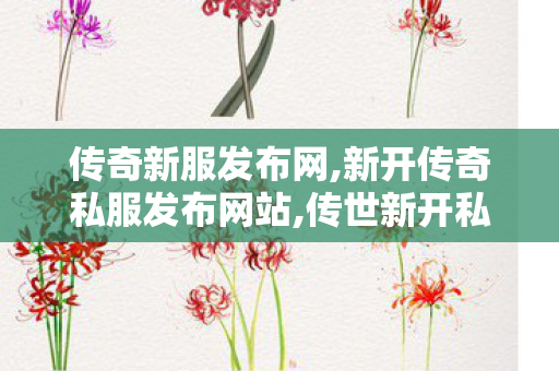 传奇新服发布网,新开传奇私服发布网站,传世新开私服,新开传奇私服发布网站