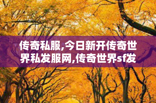 传奇私服,今日新开传奇世界私发服网,传奇世界sf发布网新服,今日新开传奇世界私发服网