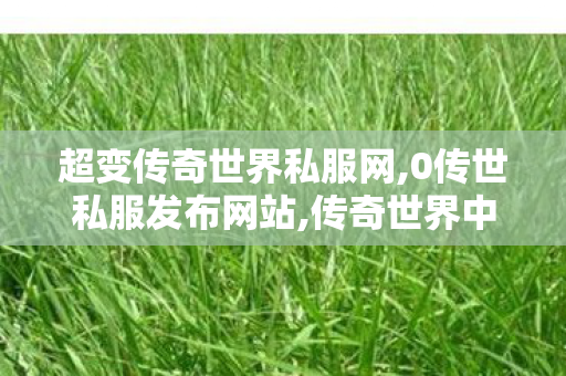 超变传奇世界私服网,0传世私服发布网站,传奇世界中变,0传世私服发布网站