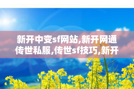 新开中变sf网站,新开网通传世私服,传世sf技巧,新开网通传世私服