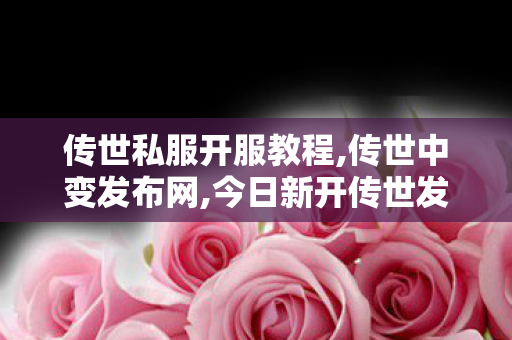传世私服开服教程,传世中变发布网,今日新开传世发布网,传世中变发布网