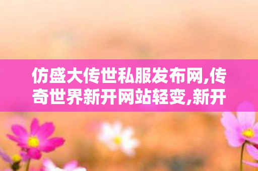 仿盛大传世私服发布网,传奇世界新开网站轻变,新开传奇中变,传奇世界新开网站轻变