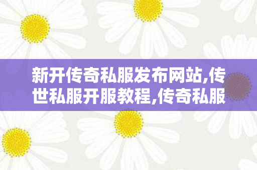 新开传奇私服发布网站,传世私服开服教程,传奇私服公布网,传世私服开服教程