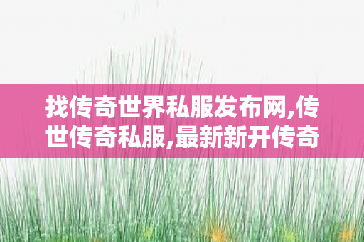 找传奇世界私服发布网,传世传奇私服,最新新开传奇世界sf,传世传奇私服