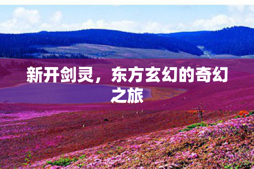 新开剑灵，东方玄幻的奇幻之旅