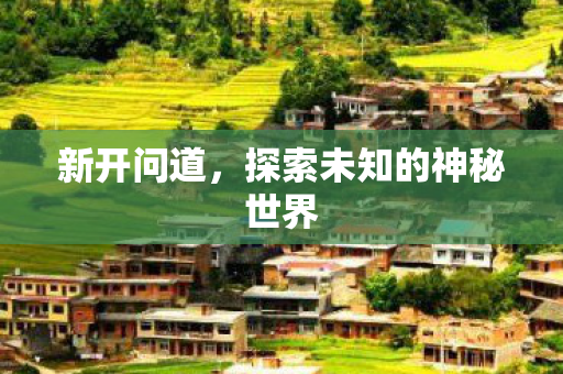 新开问道，探索未知的神秘世界