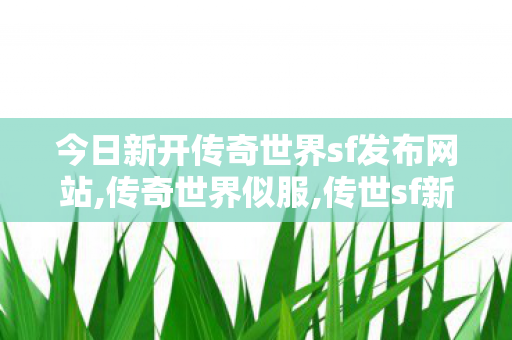 今日新开传奇世界sf发布网站,传奇世界似服,传世sf新服,传奇世界似服