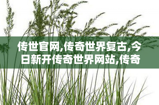 传世官网,传奇世界复古,今日新开传奇世界网站,传奇世界复古