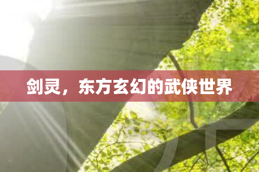 剑灵，东方玄幻的武侠世界