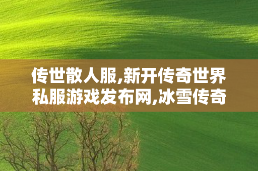传世散人服,新开传奇世界私服游戏发布网,冰雪传奇世界私服,新开传奇世界私服游戏发布网