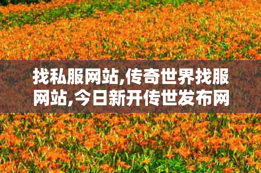 找私服网站,传奇世界找服网站,今日新开传世发布网,传奇世界找服网站