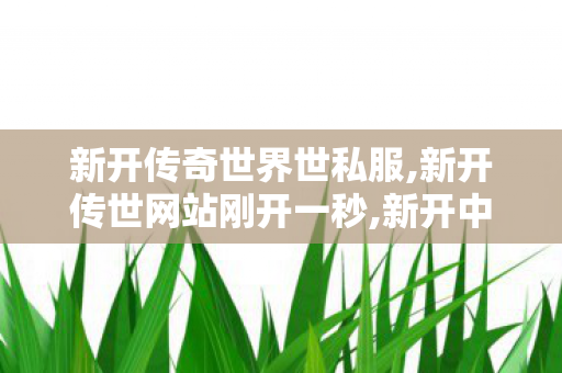 新开传奇世界世私服,新开传世网站刚开一秒,新开中变传奇网站发布网,新开传世网站刚开一秒