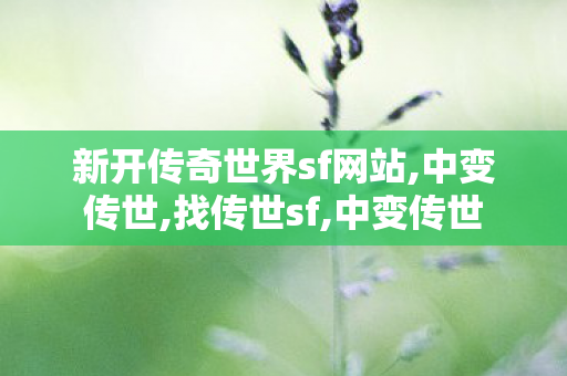 新开传奇世界sf网站,中变传世,找传世sf,中变传世