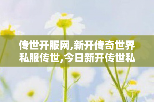 传世开服网,新开传奇世界私服传世,今日新开传世私服,新开传奇世界私服传世