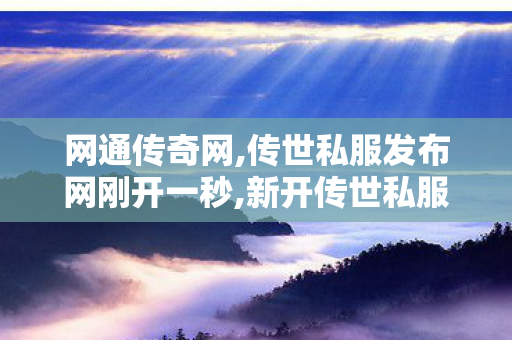 网通传奇网,传世私服发布网刚开一秒,新开传世私服中变,传世私服发布网刚开一秒