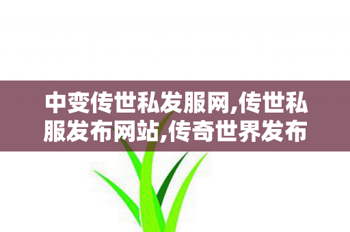 中变传世私发服网,传世私服发布网站,传奇世界发布网新服,传世私服发布网站