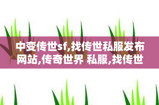 中变传世sf,找传世私服发布网站,传奇世界 私服,找传世私服发布网站