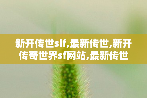 新开传世sif,最新传世,新开传奇世界sf网站,最新传世