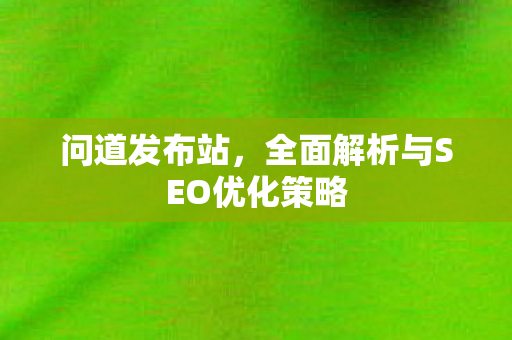 问道发布站，全面解析与SEO优化策略