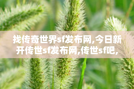 找传奇世界sf发布网,今日新开传世sf发布网,传世sf吧,今日新开传世sf发布网