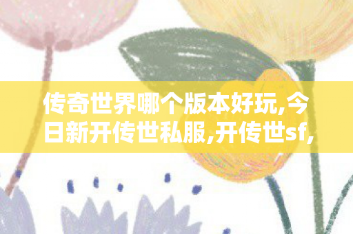 传奇世界哪个版本好玩,今日新开传世私服,开传世sf,今日新开传世私服