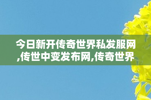 今日新开传奇世界私发服网,传世中变发布网,传奇世界网站手机版,传世中变发布网