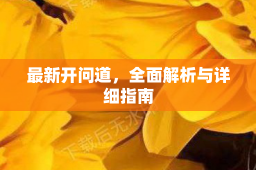 最新开问道，全面解析与详细指南