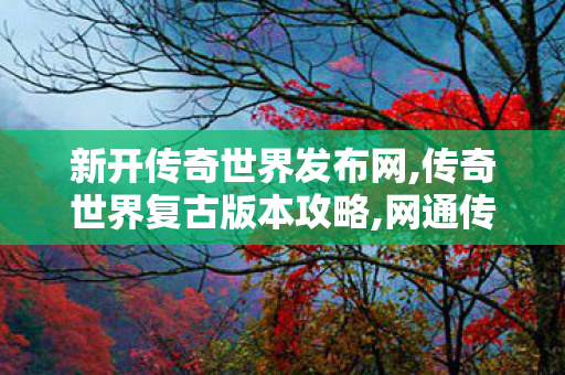 新开传奇世界发布网,传奇世界复古版本攻略,网通传世私服,传奇世界复古版本攻略
