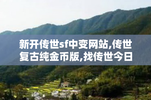 新开传世sf中变网站,传世复古纯金币版,找传世今日新开,传世复古纯金币版