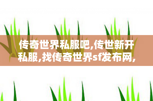 传奇世界私服吧,传世新开私服,找传奇世界sf发布网,传世新开私服