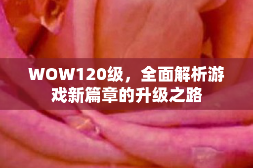 WOW120级，全面解析游戏新篇章的升级之路