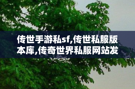 传世手游私sf,传世私服版本库,传奇世界私服网站发布网,传世私服版本库