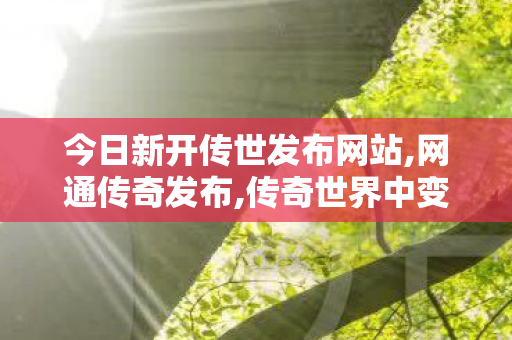 今日新开传世发布网站,网通传奇发布,传奇世界中变刚开一秒,网通传奇发布