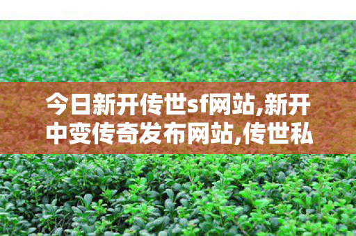 今日新开传世sf网站,新开中变传奇发布网站,传世私服发布站,新开中变传奇发布网站